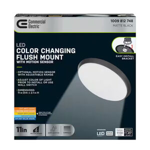 Integrated LED Dimmable Selectable CCT Flush Mount Indoor Ceiling Light